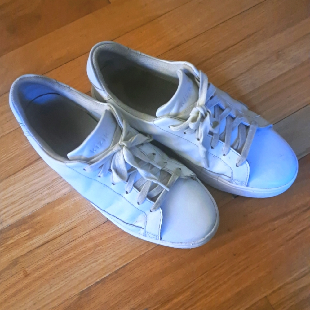 Kizik Vegas White Leather Shoes